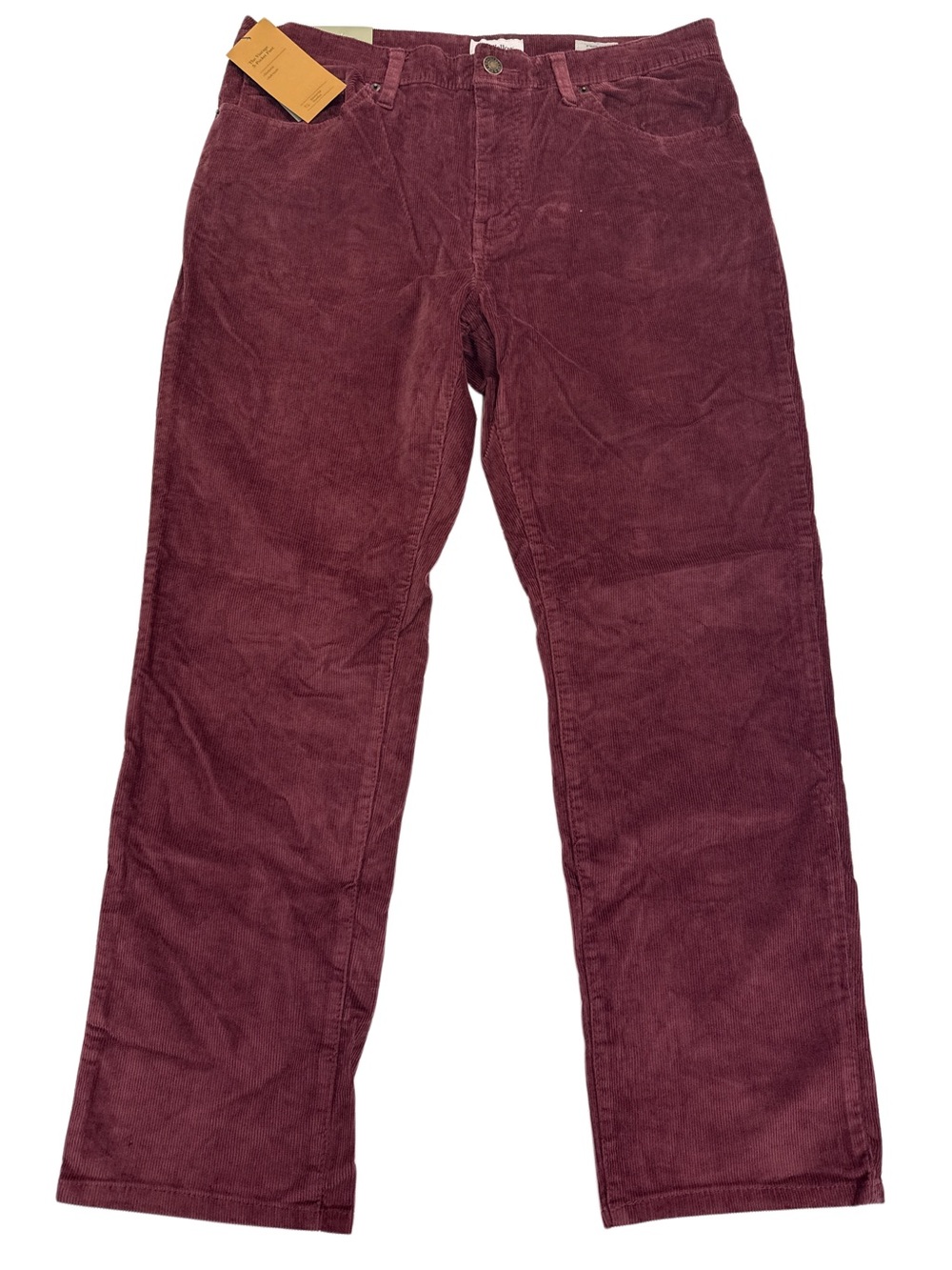 NWT!! Goodfellow & Co Men's Burgundy Corduroy Pants 34x30